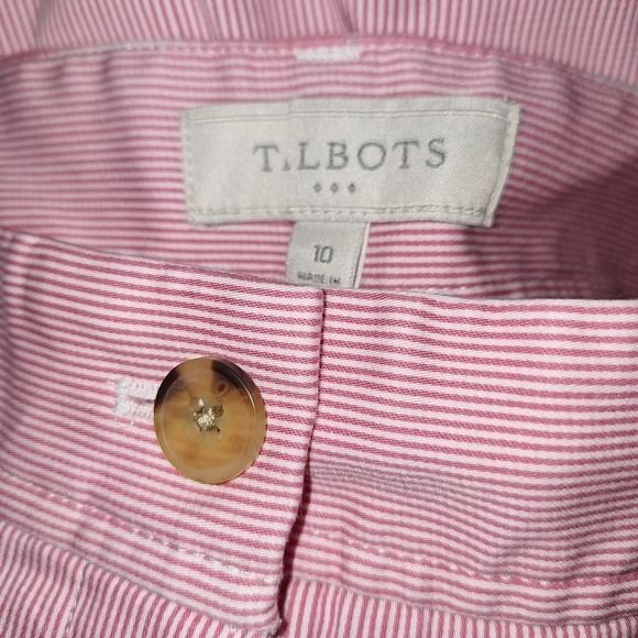 Talbots  pink and white Shorts. Size 10 - Picture 3 of 5